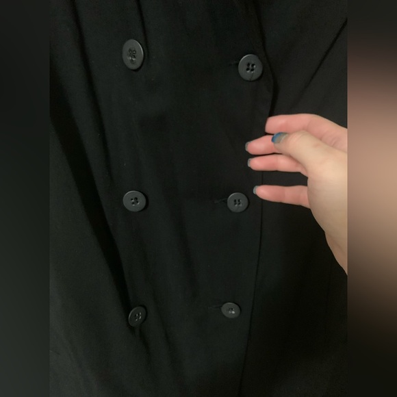 Bundle of 2-Reitmans Sleeveless Charcoal & Black Sleeveless Long Blazers-Size M - Picture 4 of 8